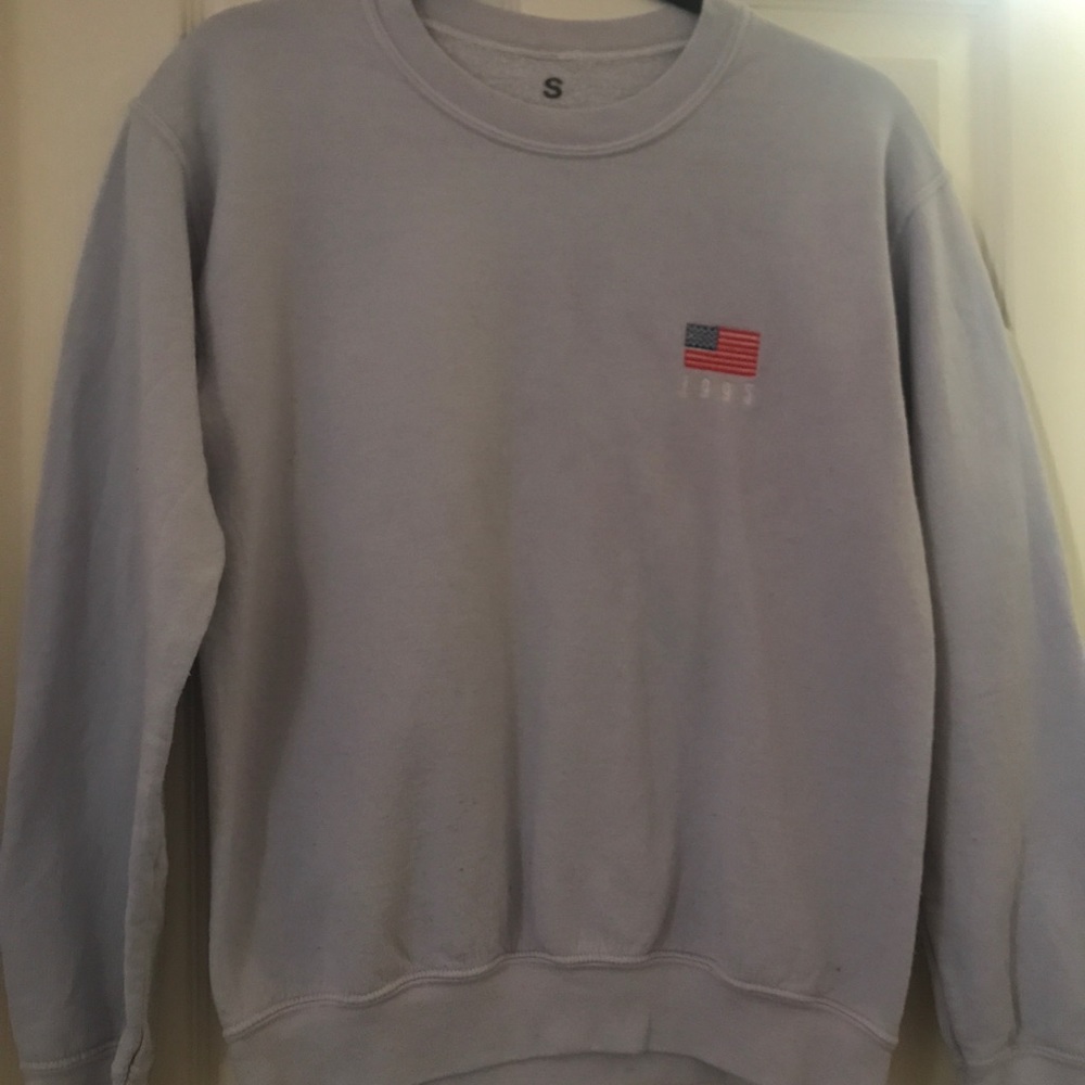 light blue pullover sweater